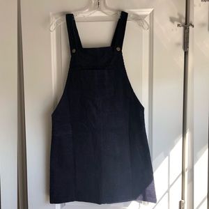 Corduroy overall dress
